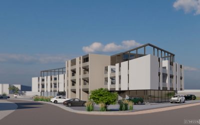 Neues Wohn- und Geschäftshaus „THE CURVE“ soll im Herbst 2021 fertig sein